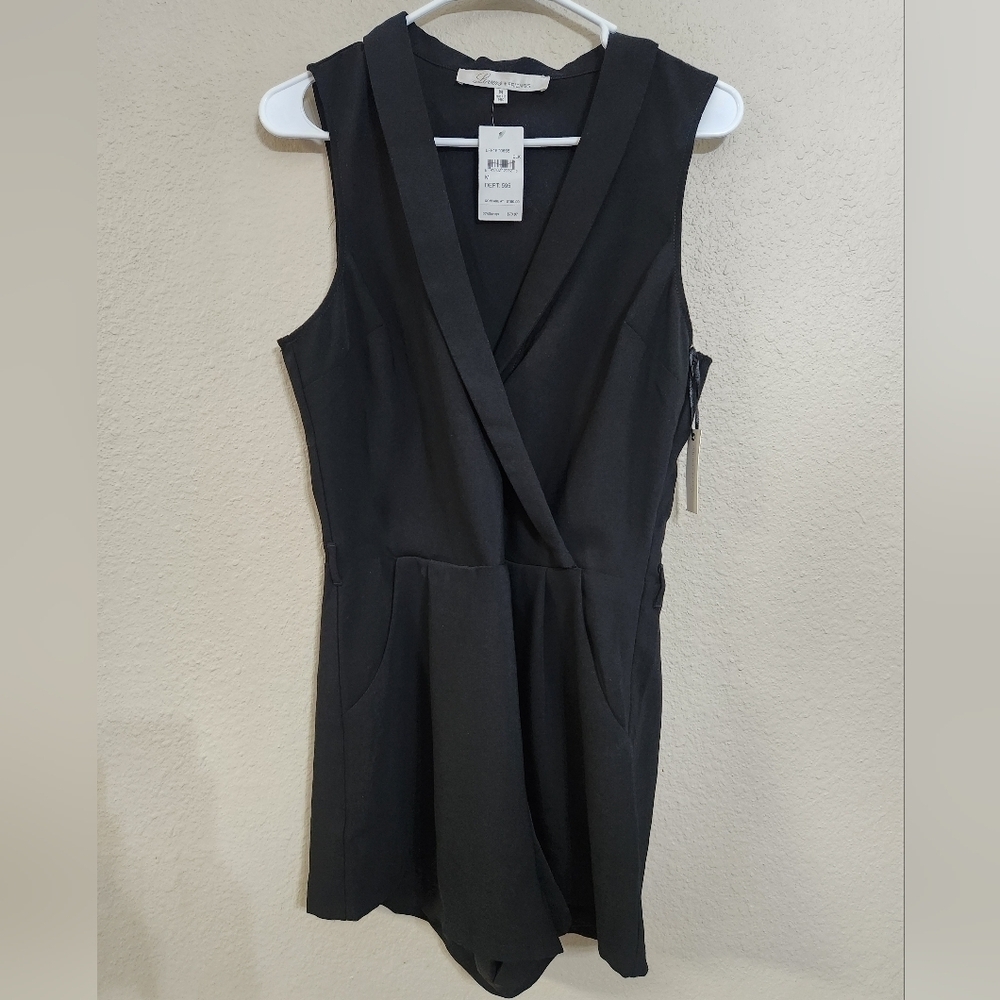 Lovers + friends black romper size medium